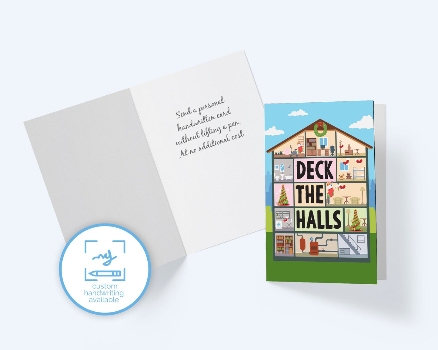 Deck The Halls Christmas Card.