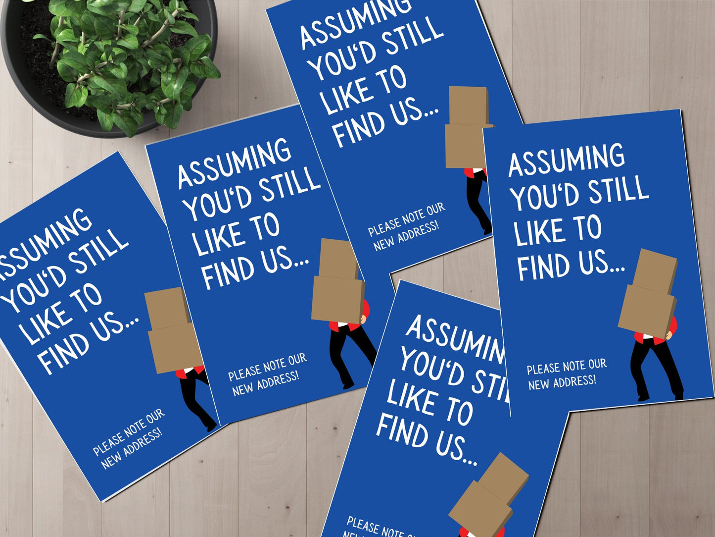 Assuming You'd Still Like To Find Us...Please Note Our New Address! Announcement Card.