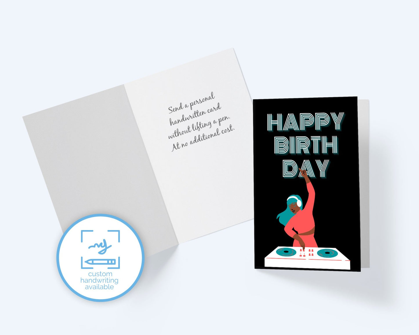 Happy Birthday DJ Greeting Card.