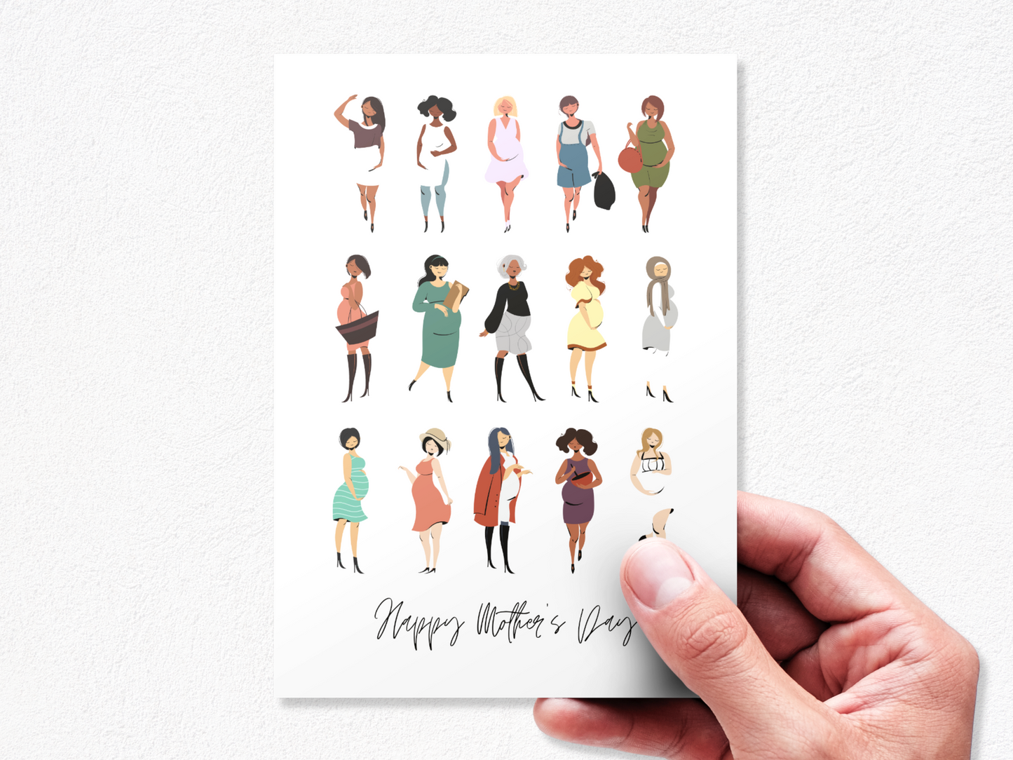 Many Shapes Of Mom - Mother's Day Card