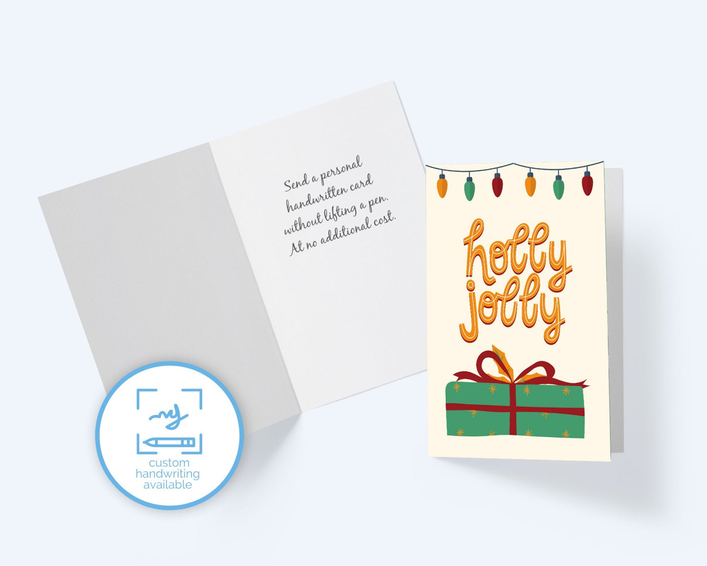 Holly Jolly Christmas Greeting Card.