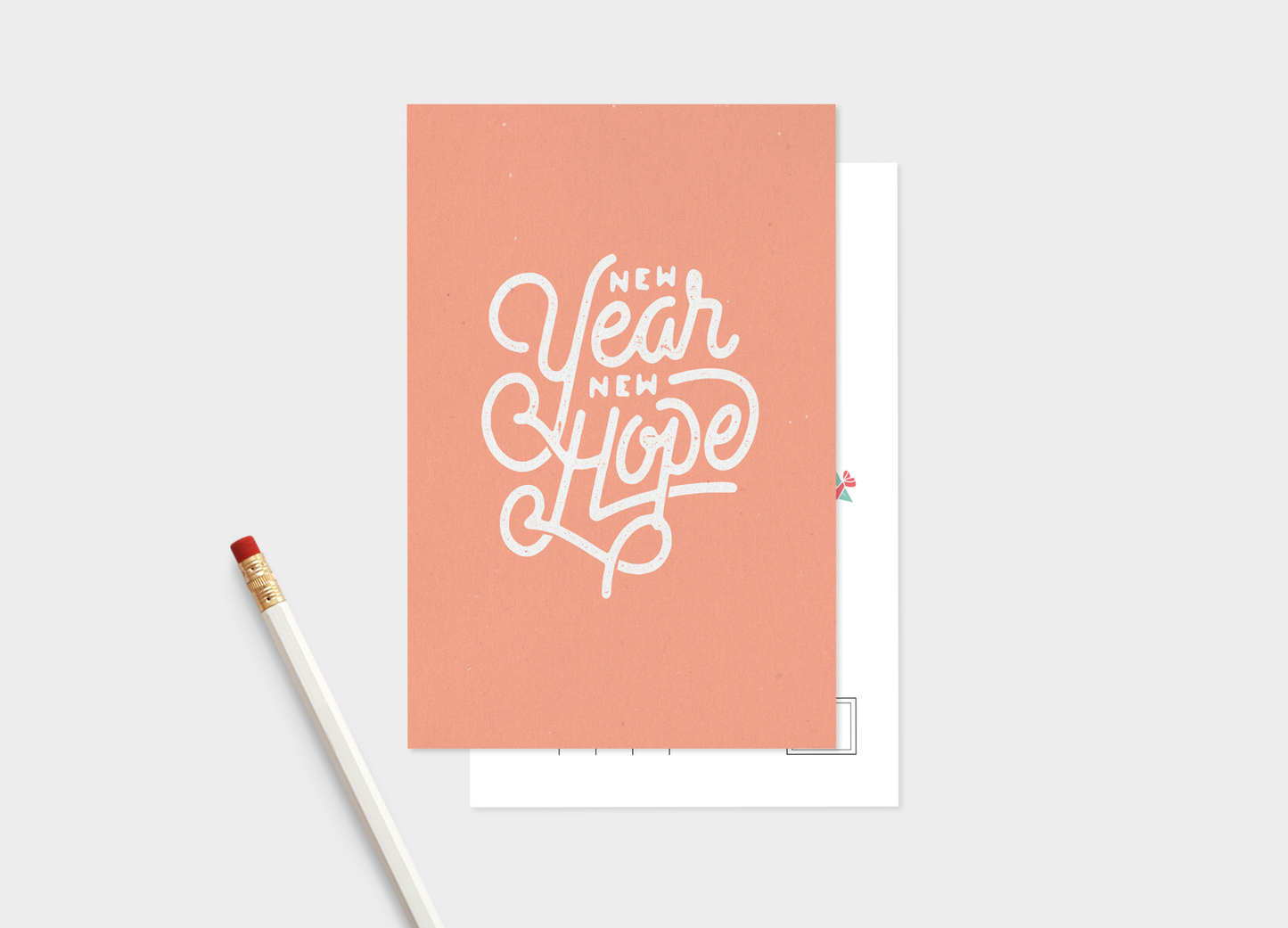 Postcard Set: Happy New Year, Set of 5 or 10 Note Cards.