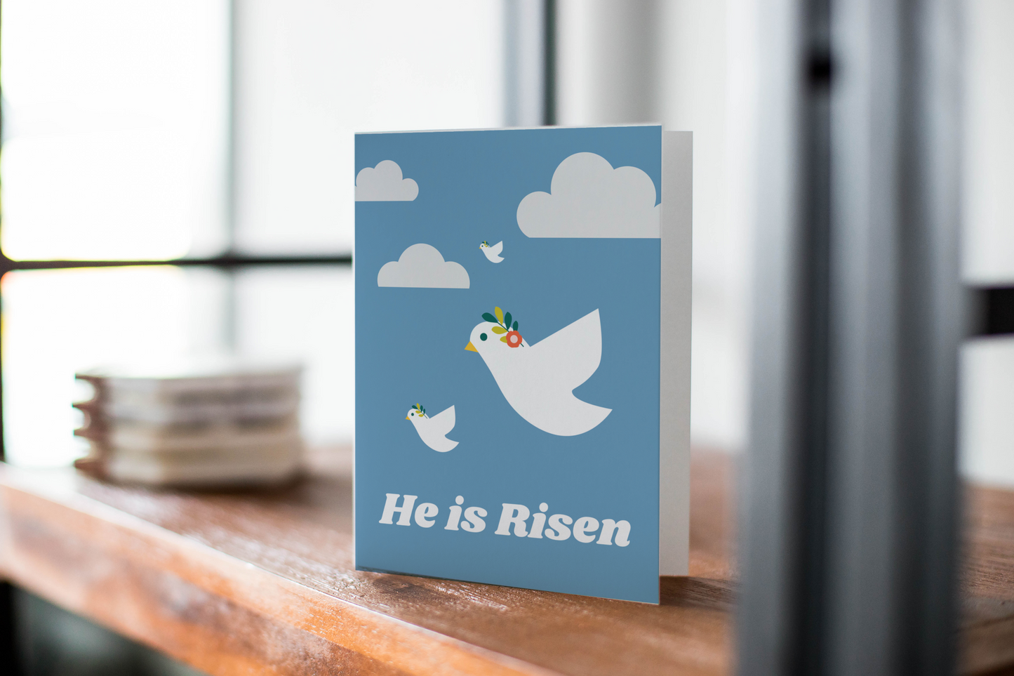 He is Risen Easter Card Religious Notecard for Easter Basket | Christian Gift.