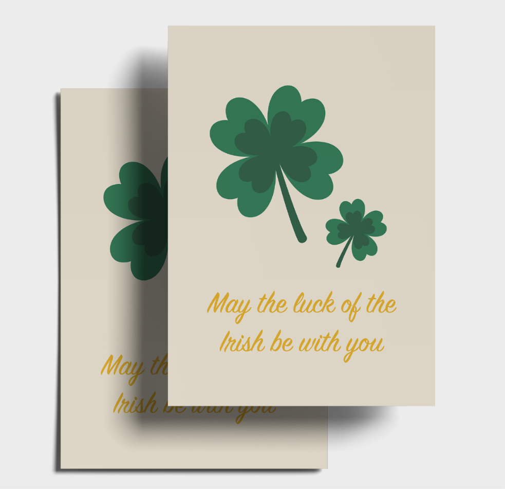 Luck Of The Irish Postcard Pack: Pack Of 5 Or 10 Postcards.