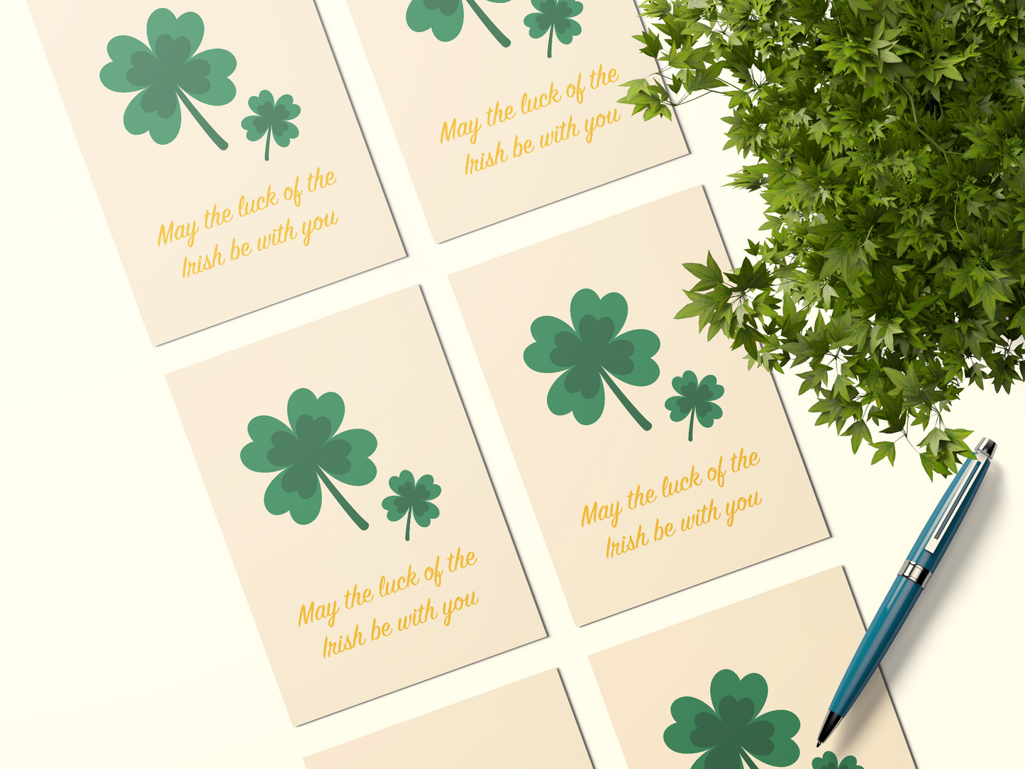Luck Of The Irish Postcard Pack: Pack Of 5 Or 10 Postcards.