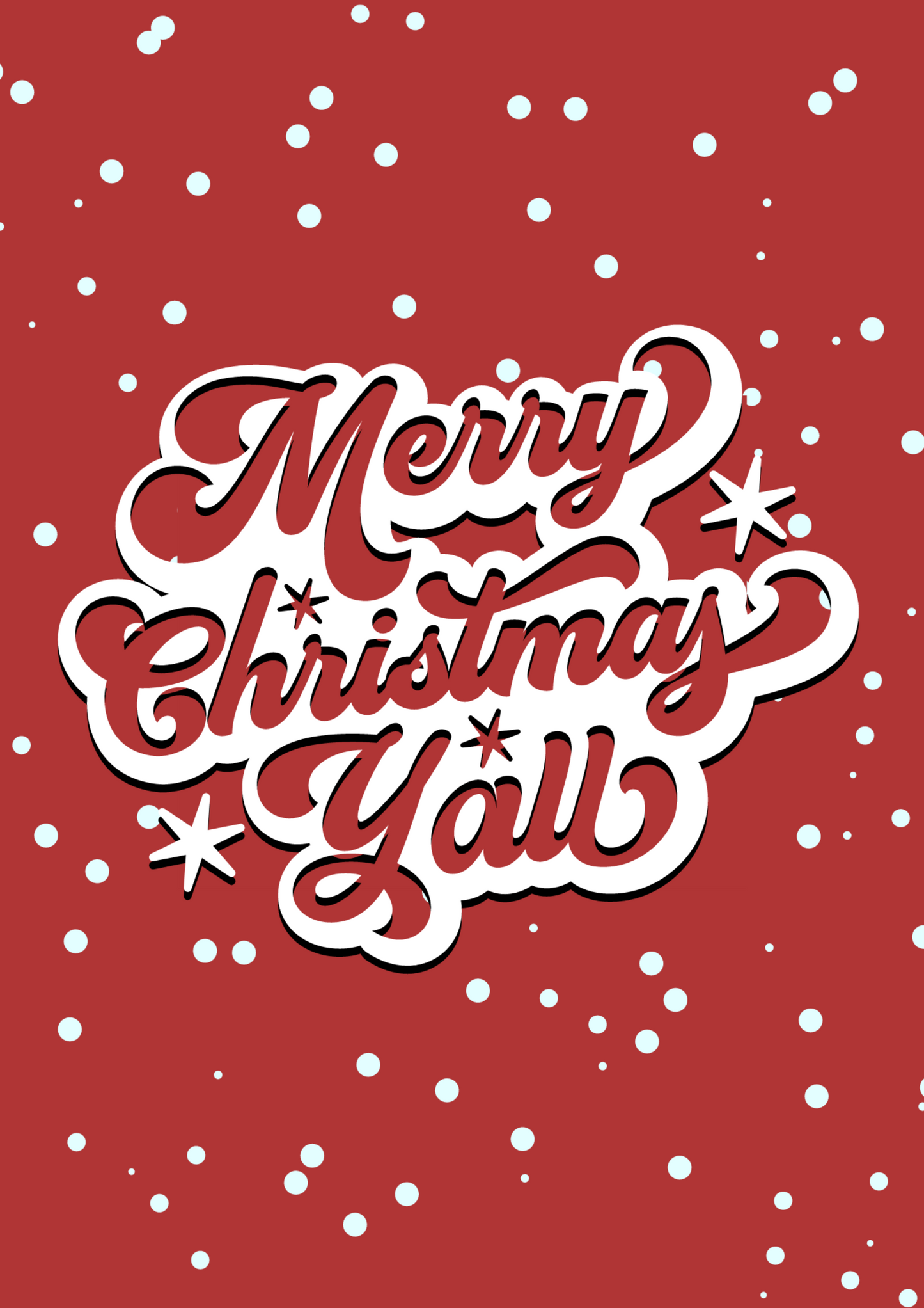 Merry Christmas Y'all Postcard Pack.