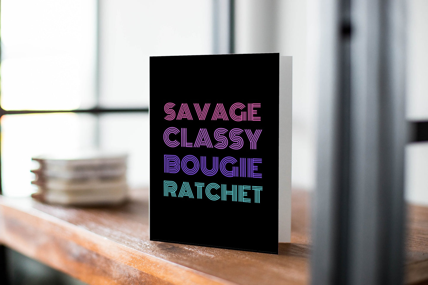 Savage Greeting Card - Thinking of You.