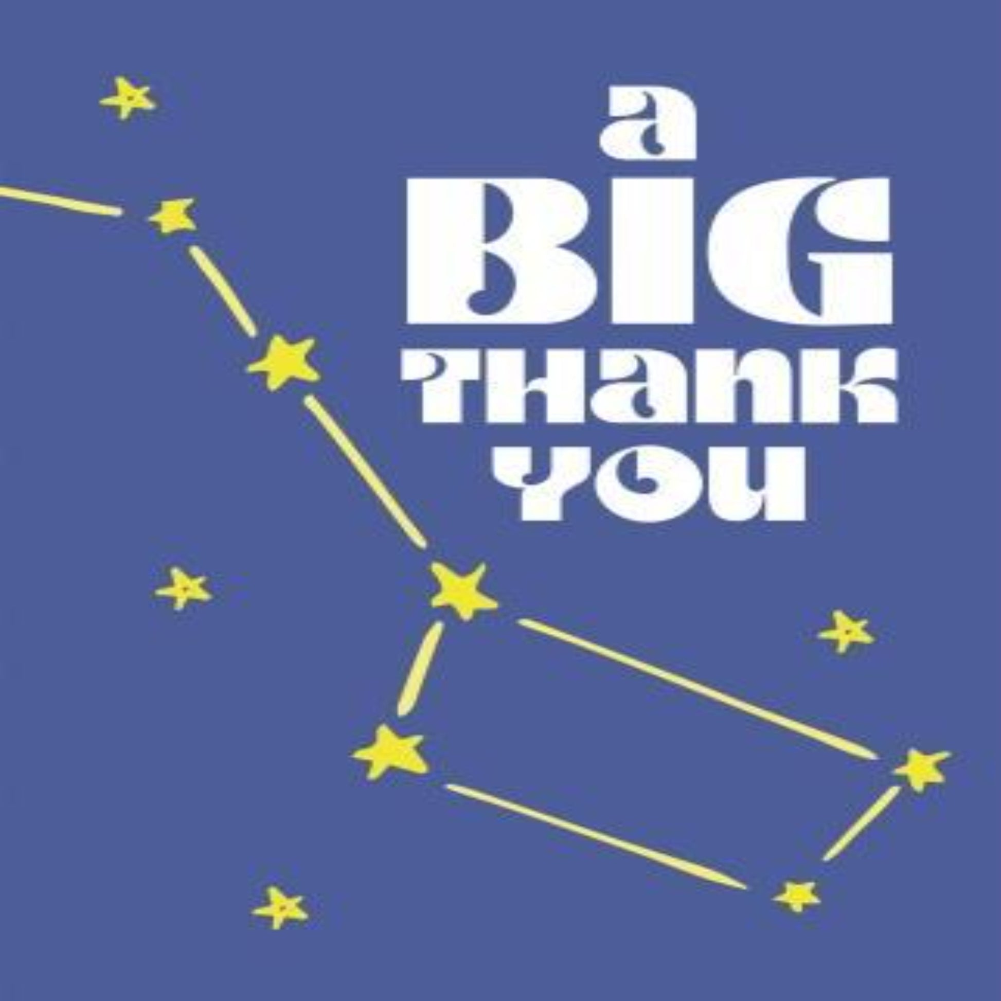 A Big Thank You - Thank You Greeting Card.