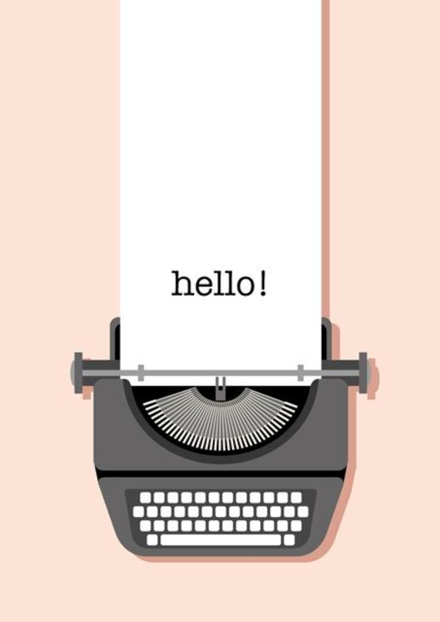 Hello! Thinking Of You Greeting Card.