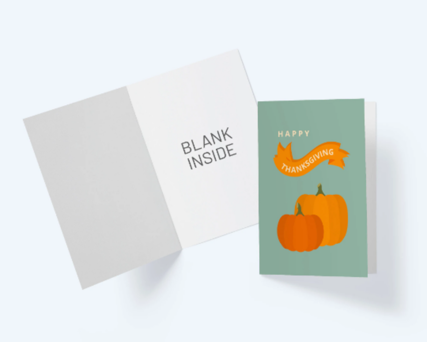 Happy Thanksgiving Fall Pumpkins Greeting Card.
