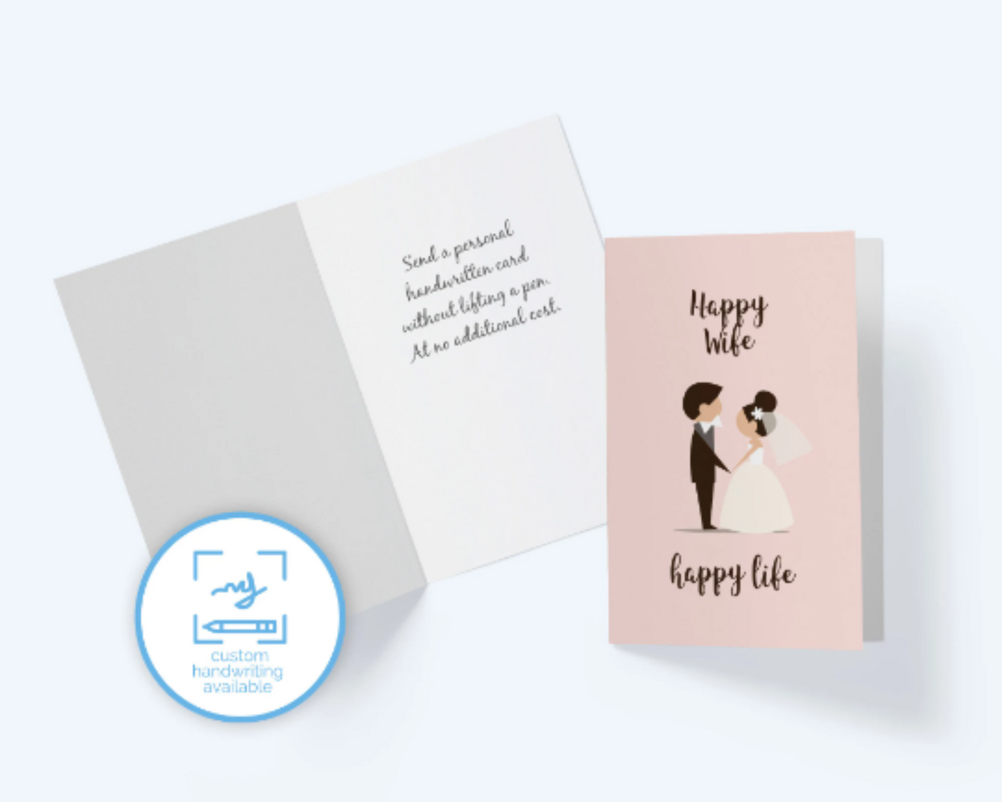 Happy Wife, Happy Life - Anniversary Greeting Card For Love And Romance