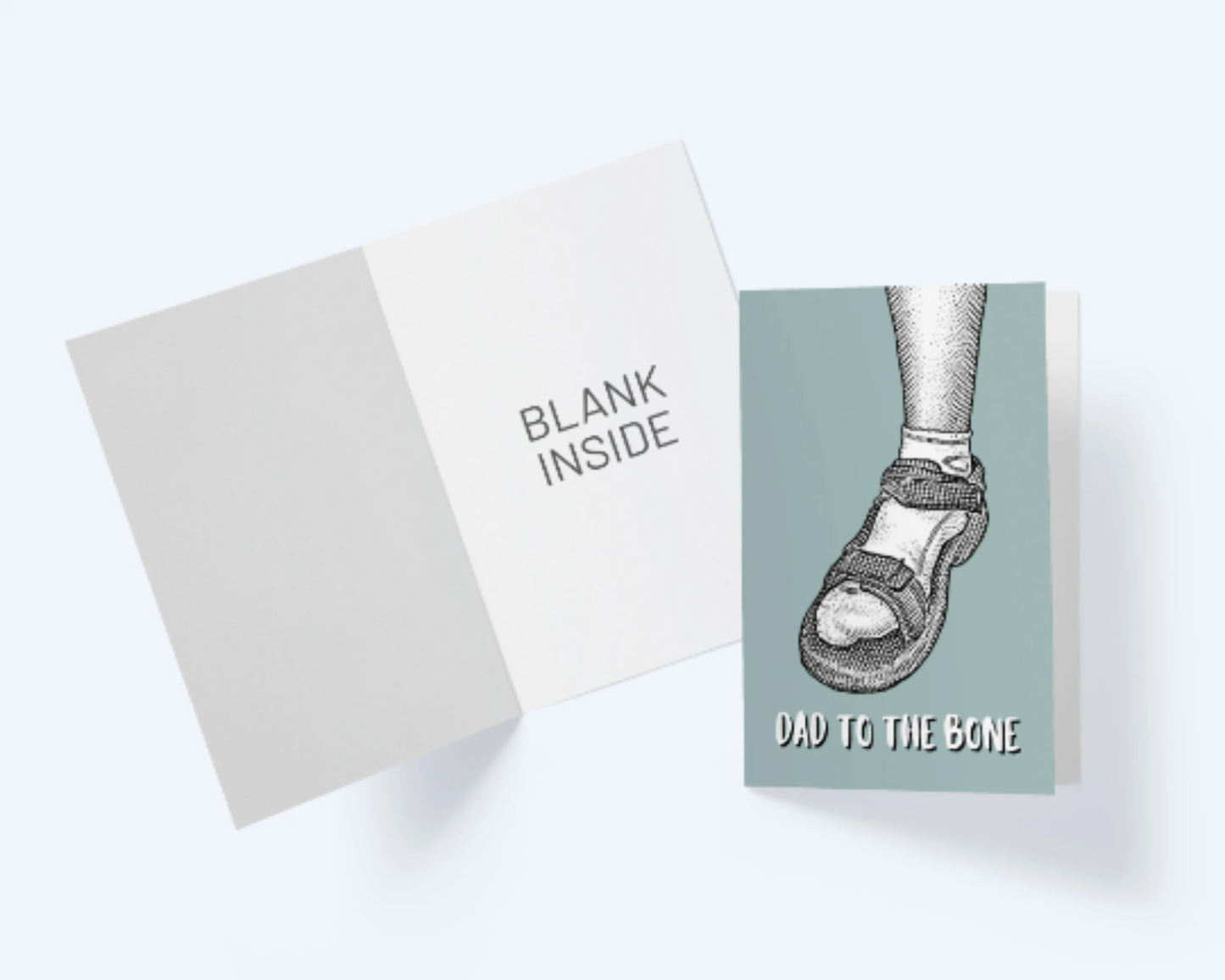 Dad To The Bone - Greeting Card