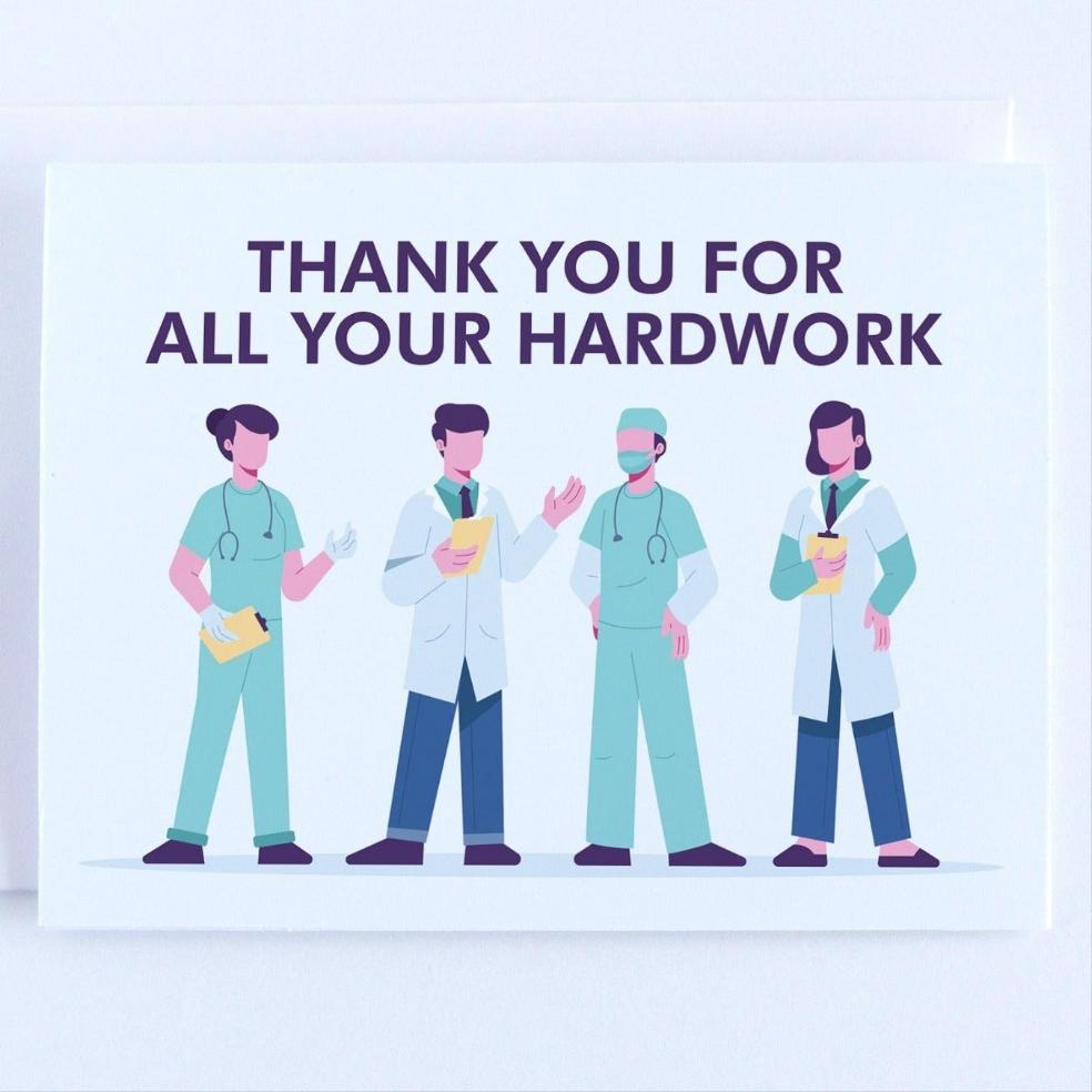 Thanks For All Your Hard Work Card