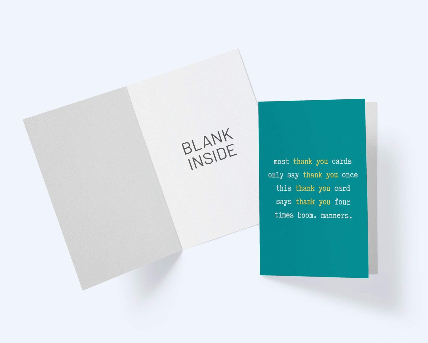 Thank You Card.