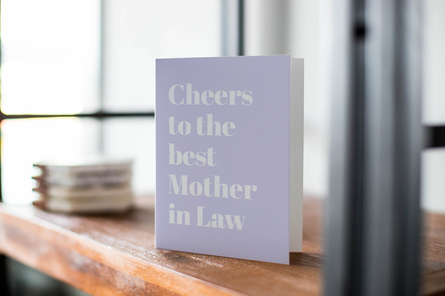 Cheers To The Best Mother In Law - Thinking Of You Greeting Card.