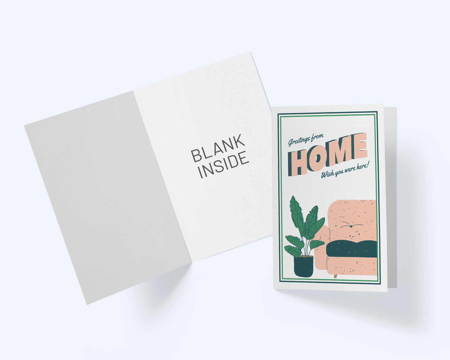 Greetings From Home - Thinking Of You Greeting Card.
