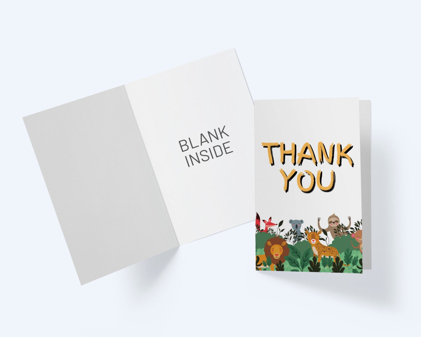 A Jungle of Thanks -Thank You Greeting Card.