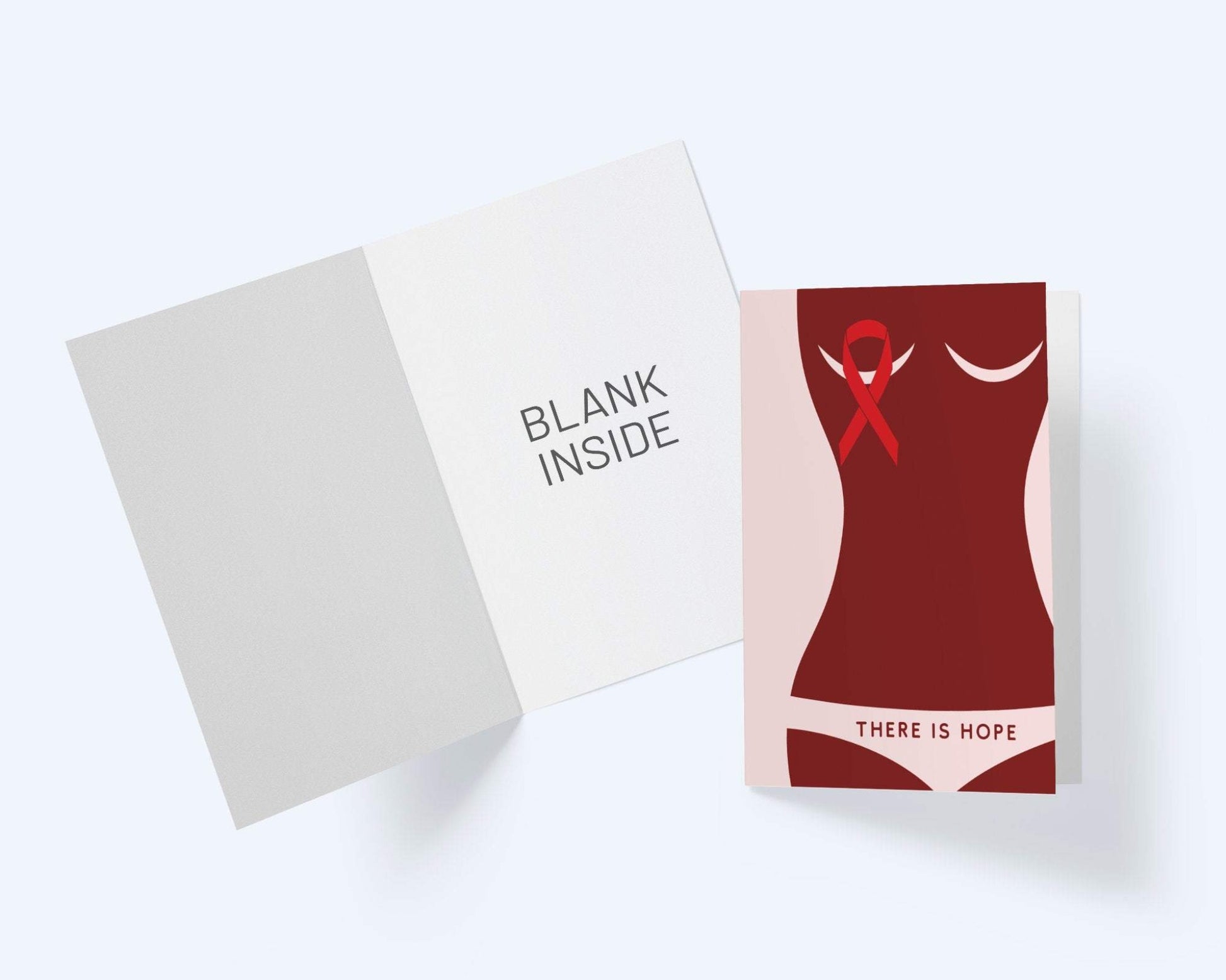 Breast Cancer Awareness Cards: There Is Hope - Thinking Of You Greeting Card.