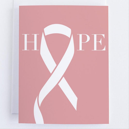 Hope - Breast Cancer Awareness Greeting Card - Thinking Of You.