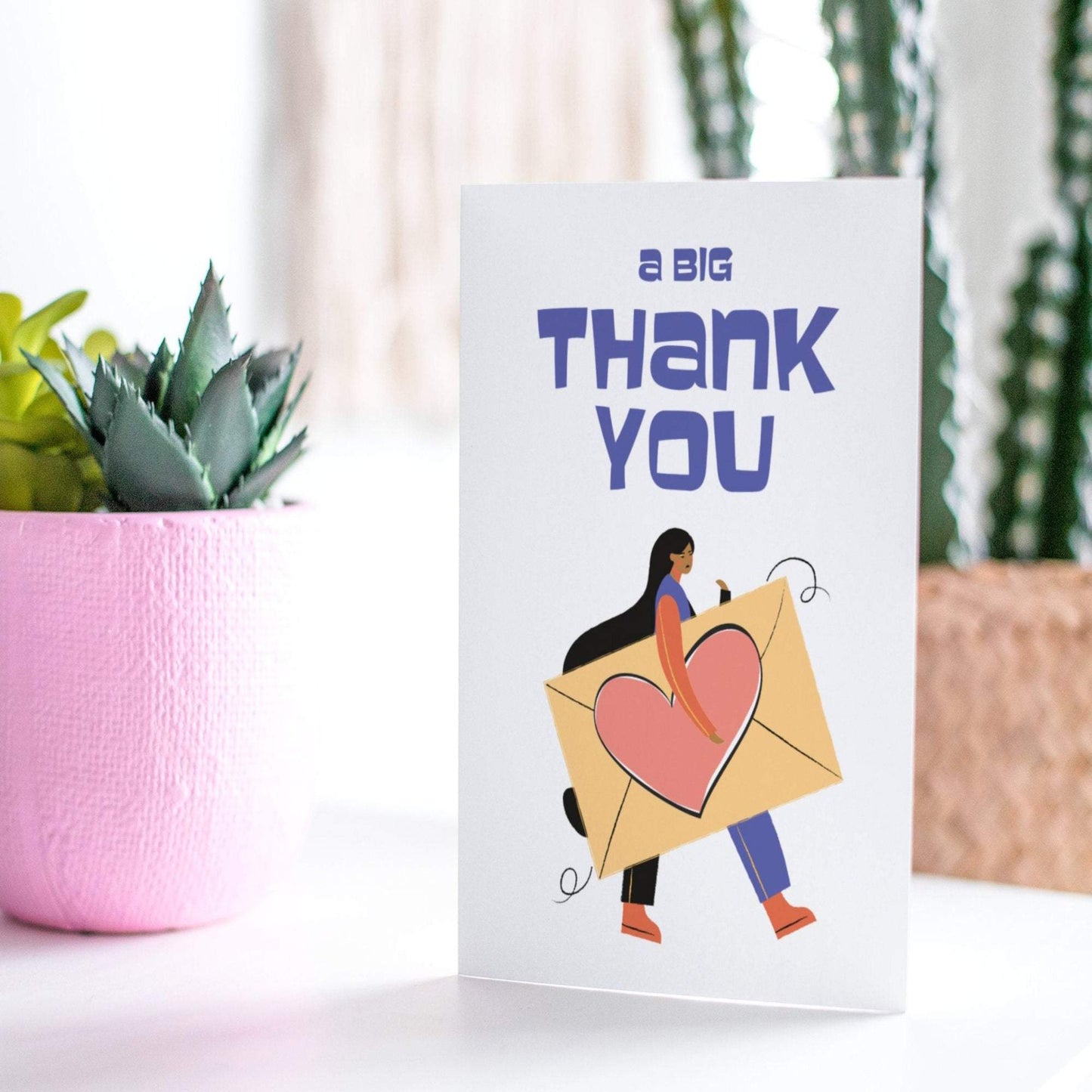 A Big Thank You - Thank You Greeting Card.