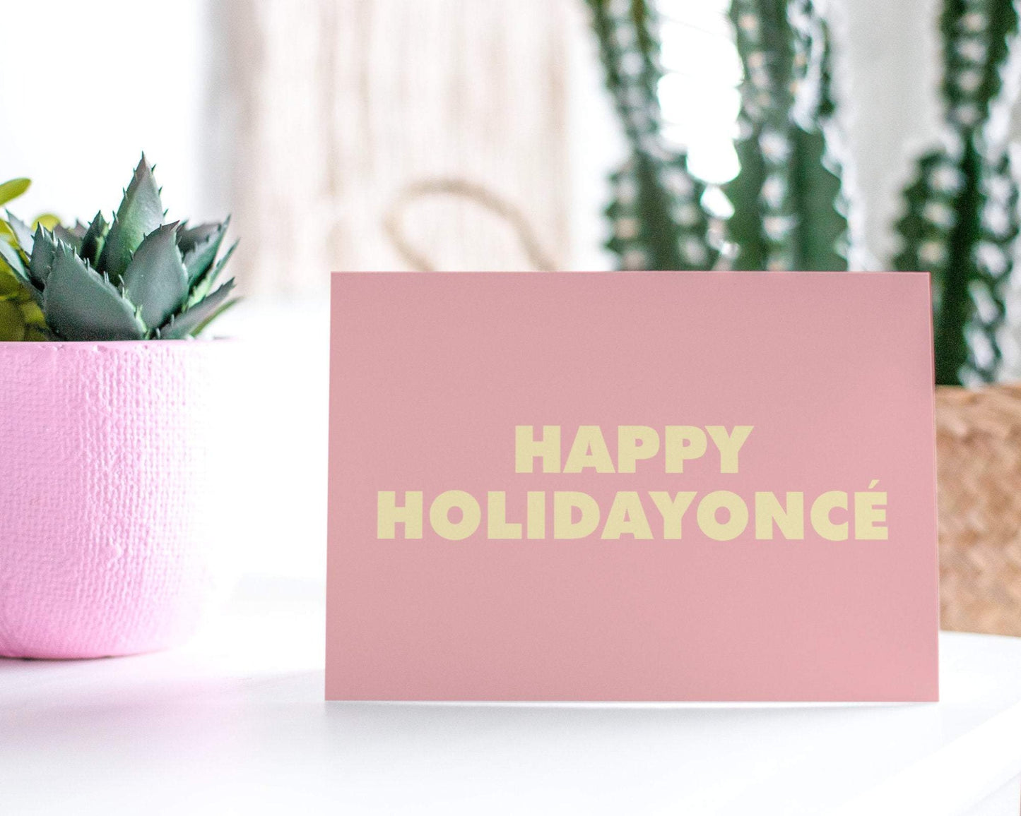 Happy Holidayonce - Beyonce Happy Holidays Greeting Card.