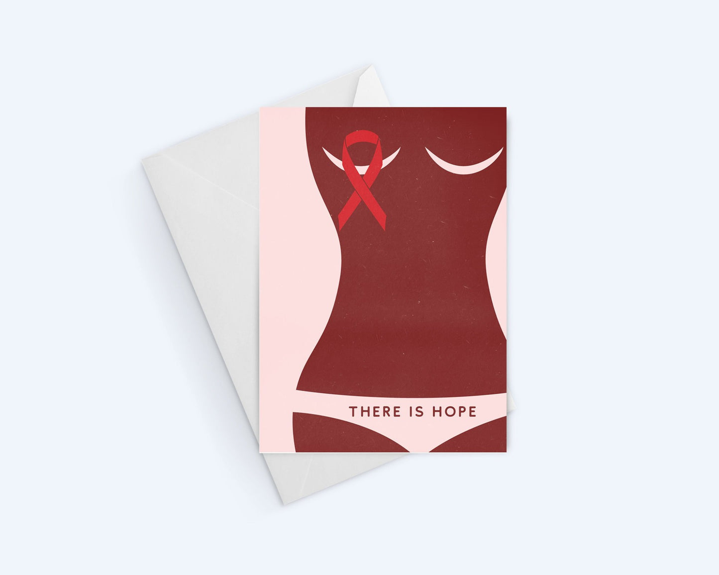 Breast Cancer Awareness Cards: There Is Hope - Thinking Of You Greeting Card.