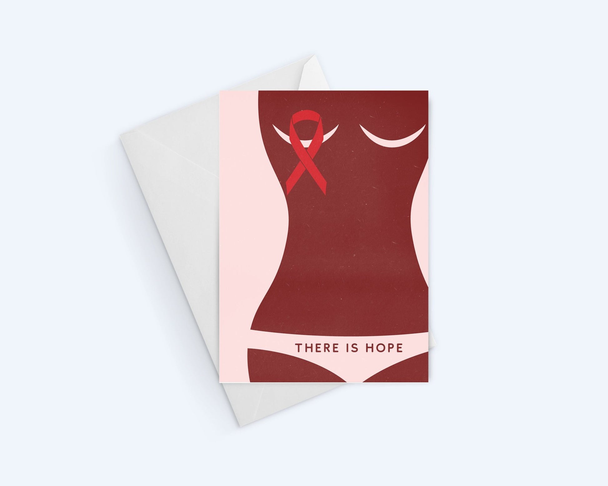 Breast Cancer Awareness Cards: There Is Hope - Thinking Of You Greeting Card.