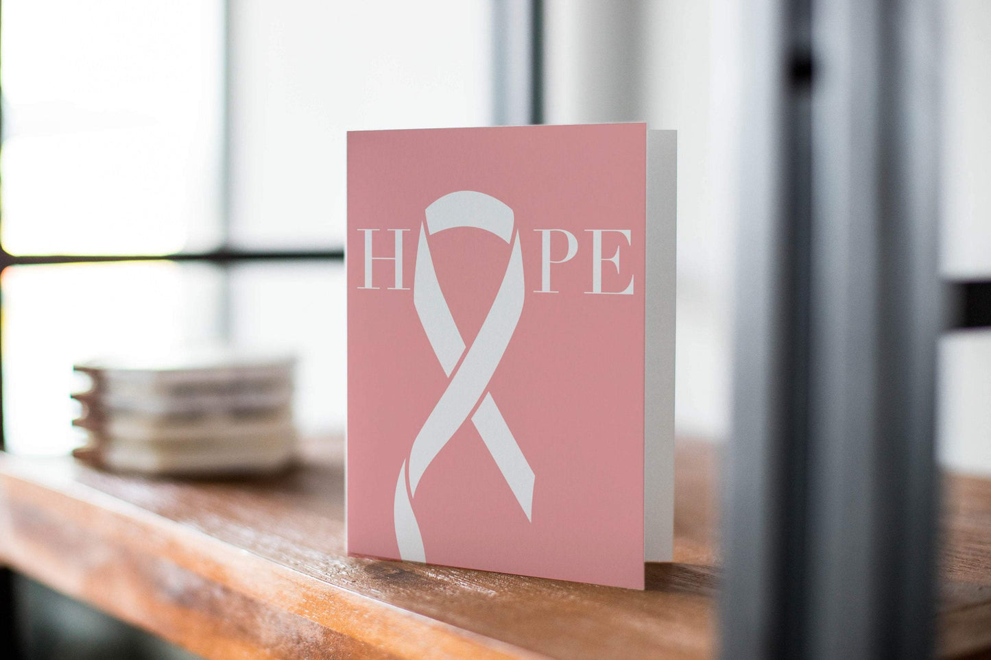 Hope - Breast Cancer Awareness Greeting Card - Thinking Of You.