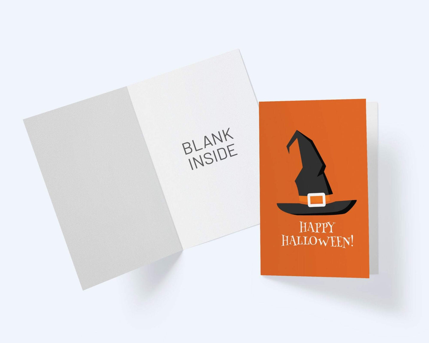 Witch Hat Happy Halloween Card.