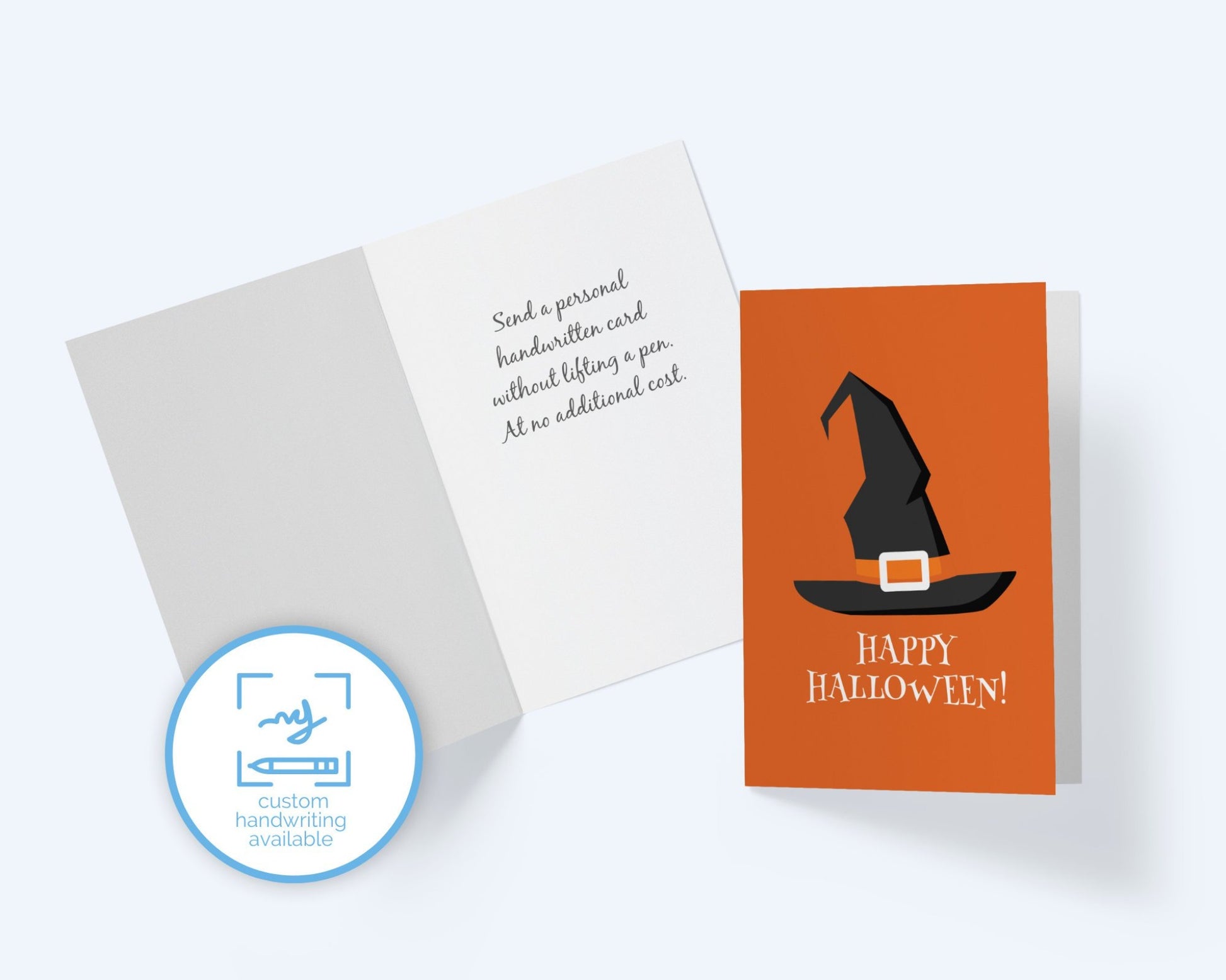 Witch Hat Happy Halloween Card.