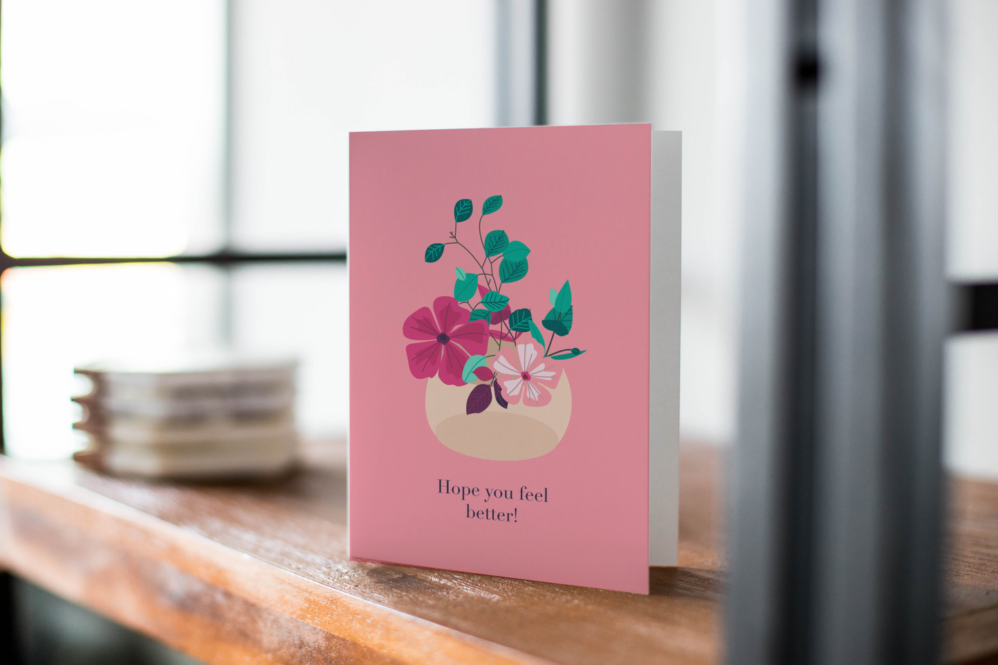 Hope You Feel Better - Get Well Soon Greeting Card.