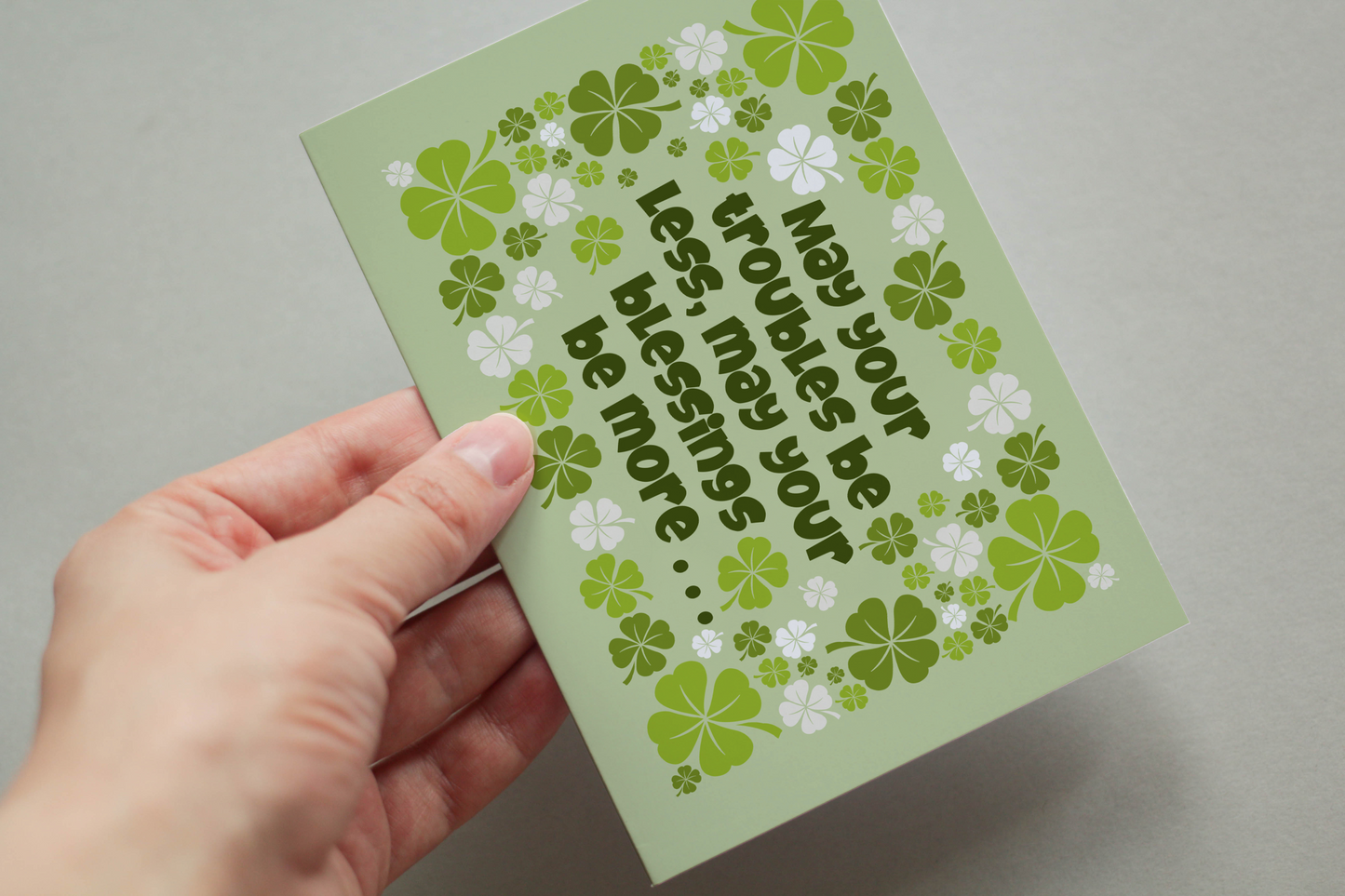 May You Troubles Be Less, And Your Blessings Be More Postcard Bundle: Pack Of 5 Or 10 Postcards..