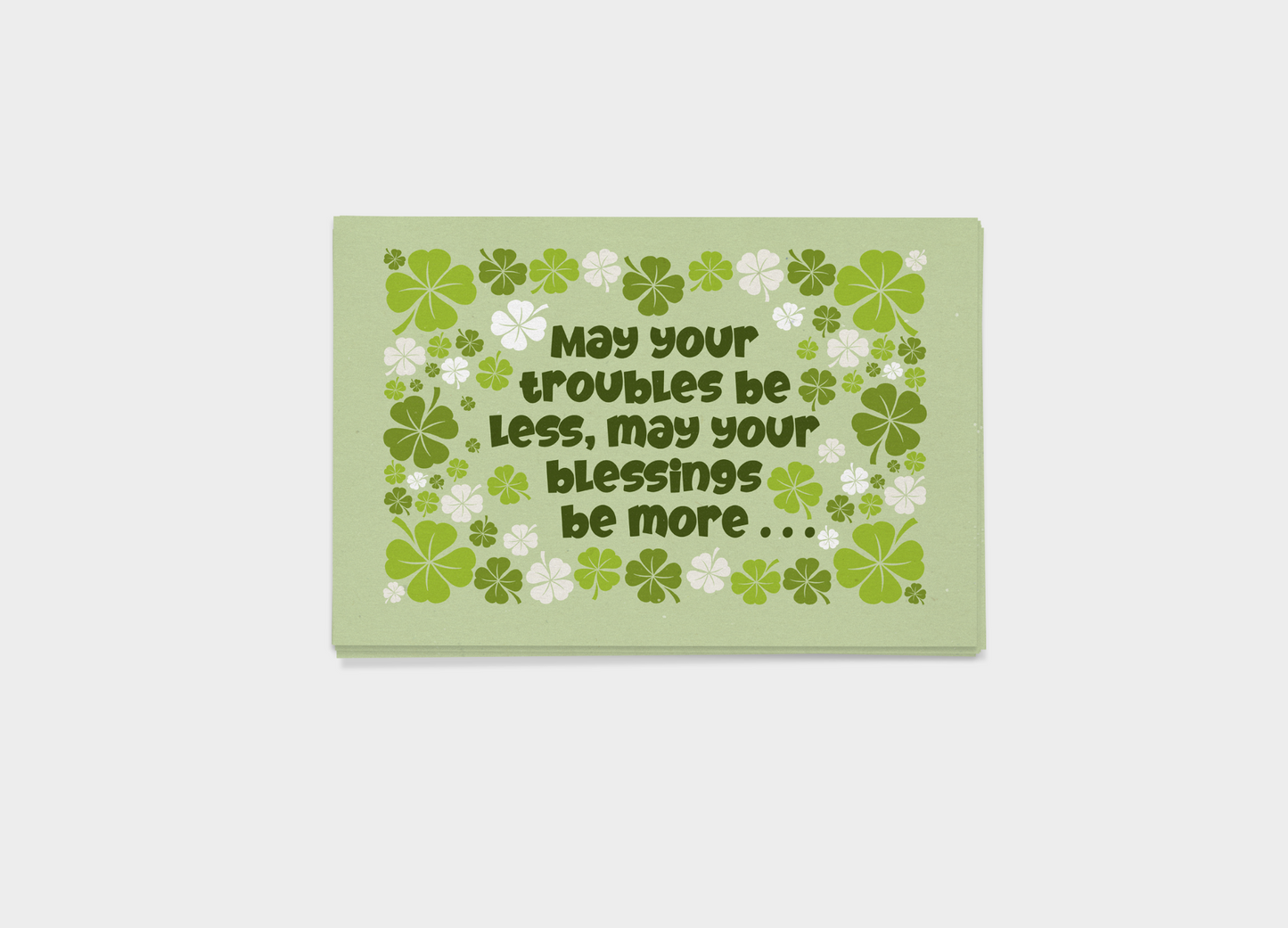 May You Troubles Be Less, And Your Blessings Be More Postcard Bundle: Pack Of 5 Or 10 Postcards..