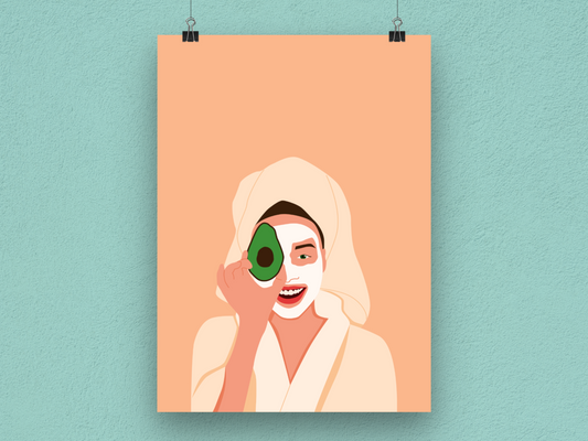 Avocado Self Care Art Print