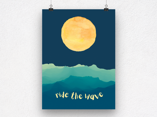 Ride The Wave Art Print