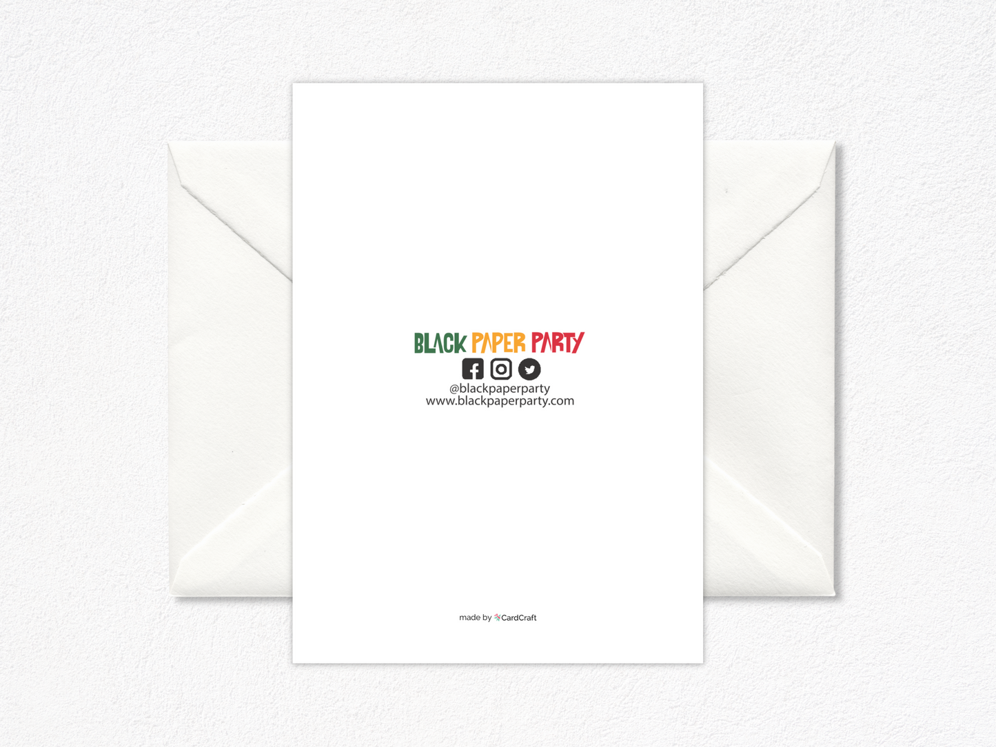 Black Paper Party Celestial Collection - All Is Calm Personalized Christmas Card