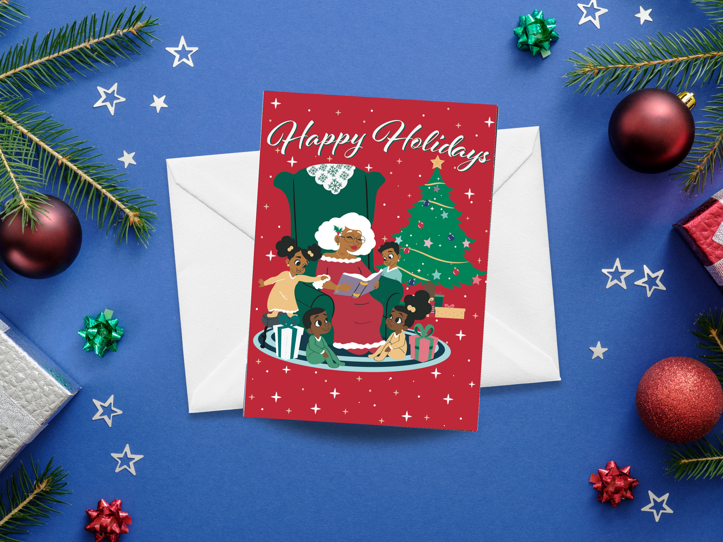 Black Paper Party Home For the Holidays Collection - Happy Holidays Personalized Christmas Card