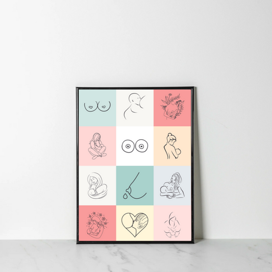 Breastfeeding Collection, Art Print