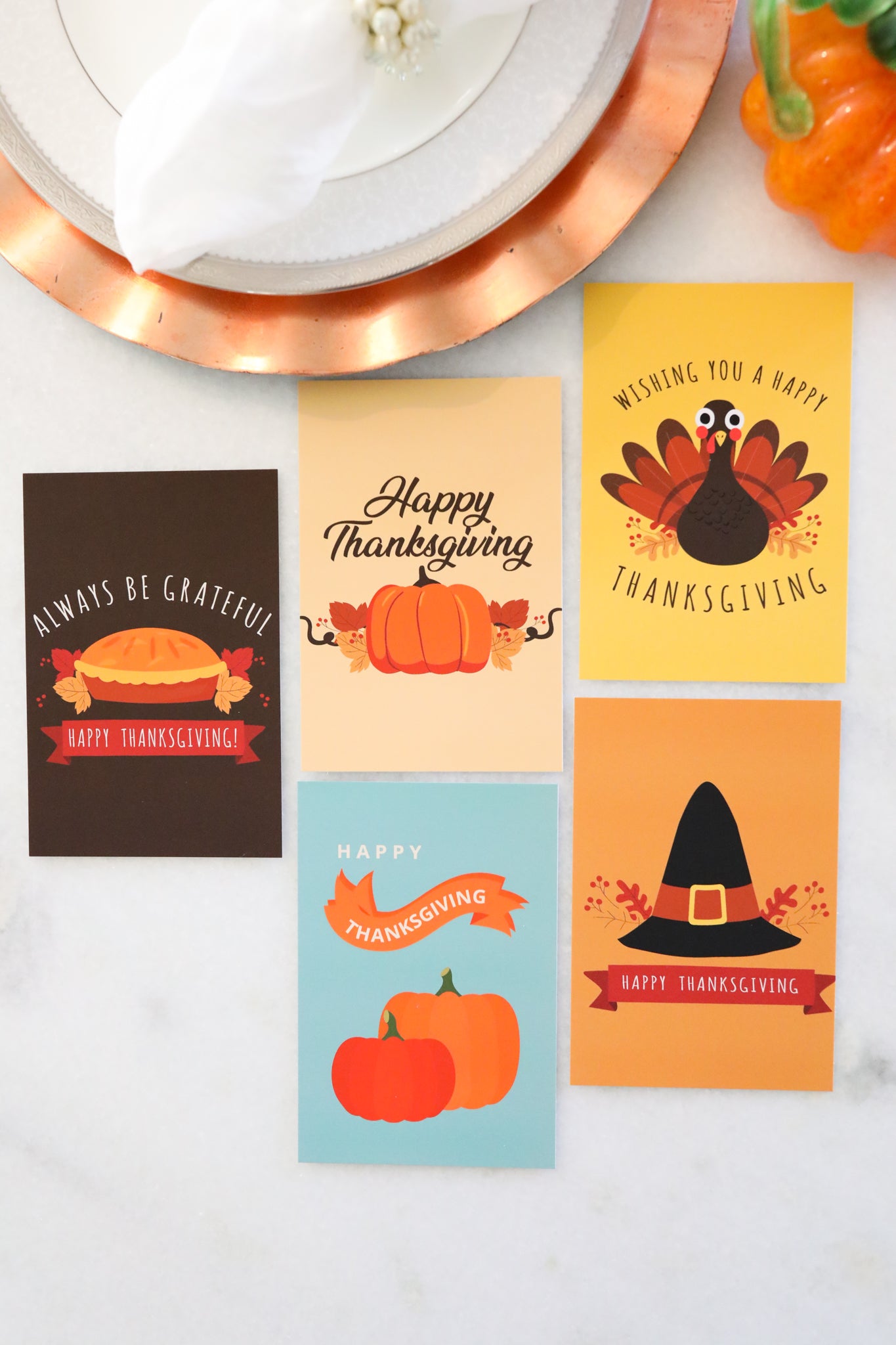 Thanksgiving Postcard Bundle - Pack of 5 or 10