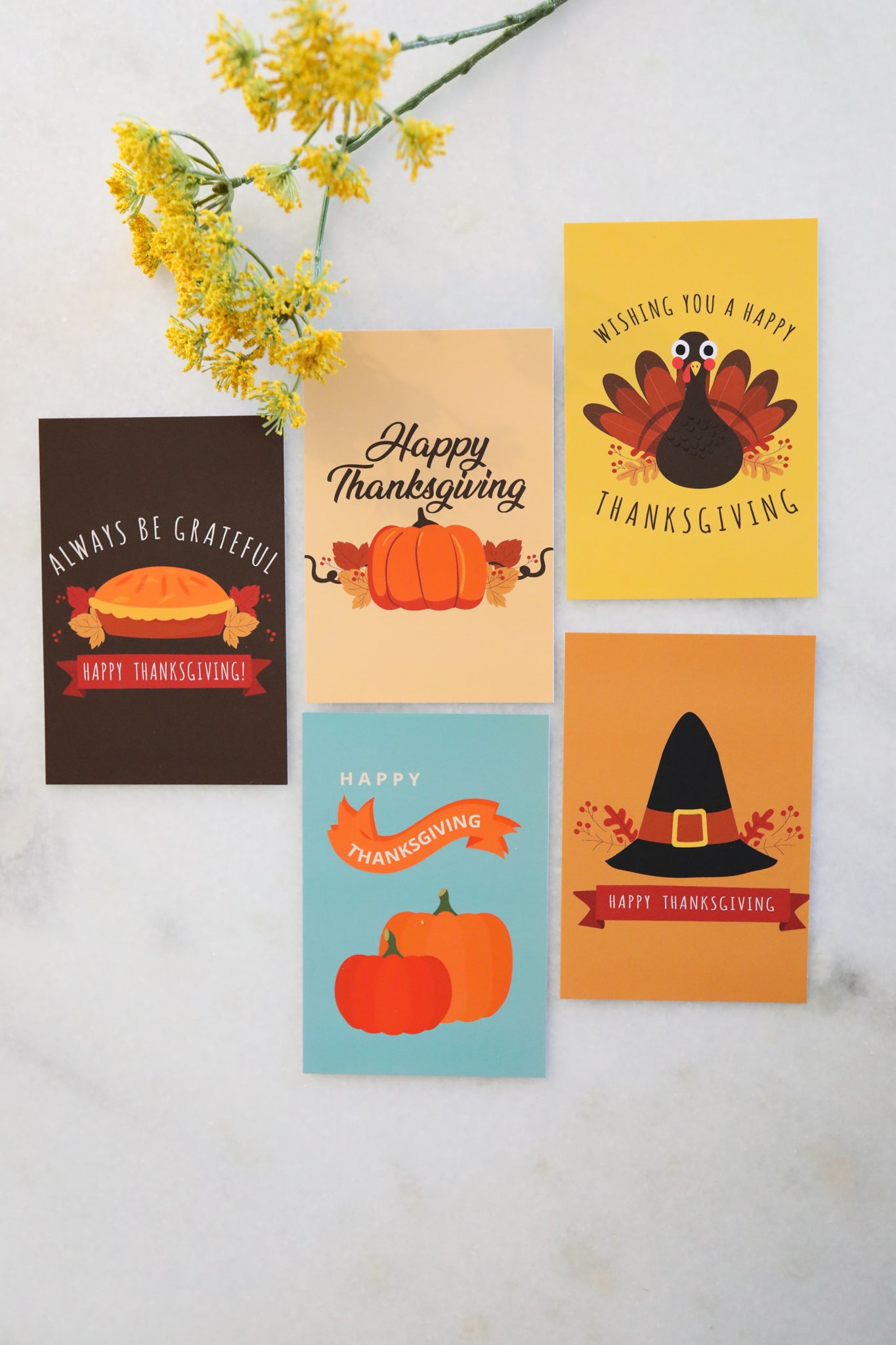 Thanksgiving Postcard Bundle - Pack of 5 or 10