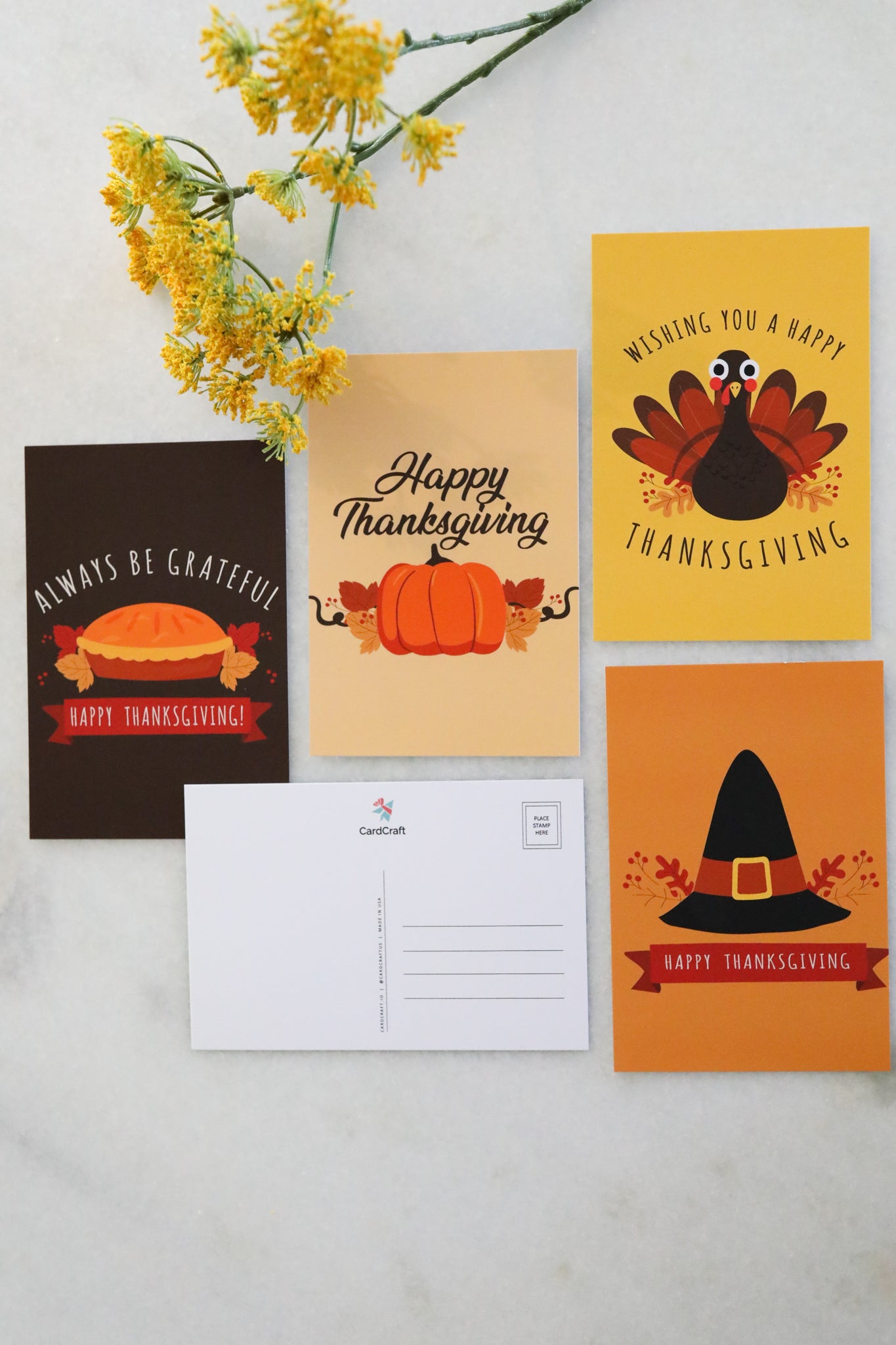 Thanksgiving Postcard Bundle - Pack of 5 or 10