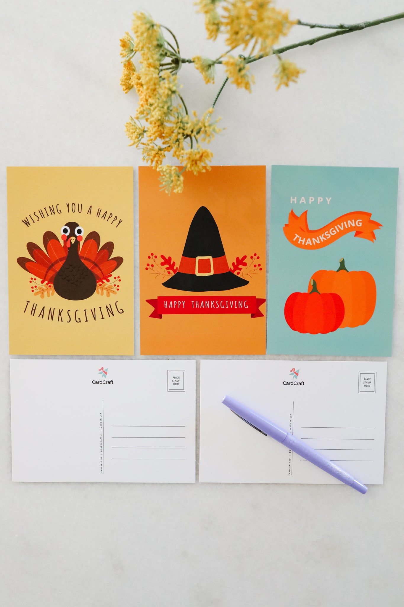 Thanksgiving Postcard Bundle - Pack of 5 or 10
