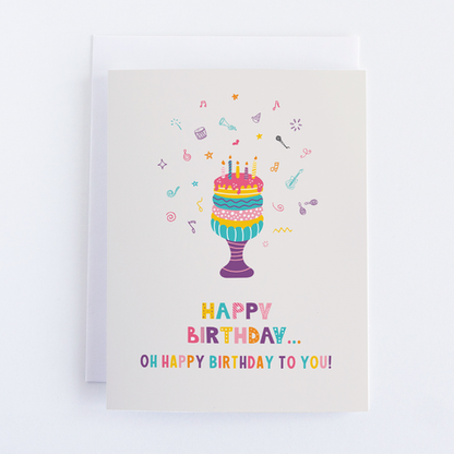 A Musical Happy Birthday - Happy Birthday Card