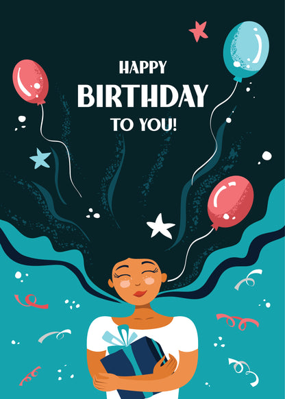 Wish Her a Happy Birthday - Happy Birthday Card
