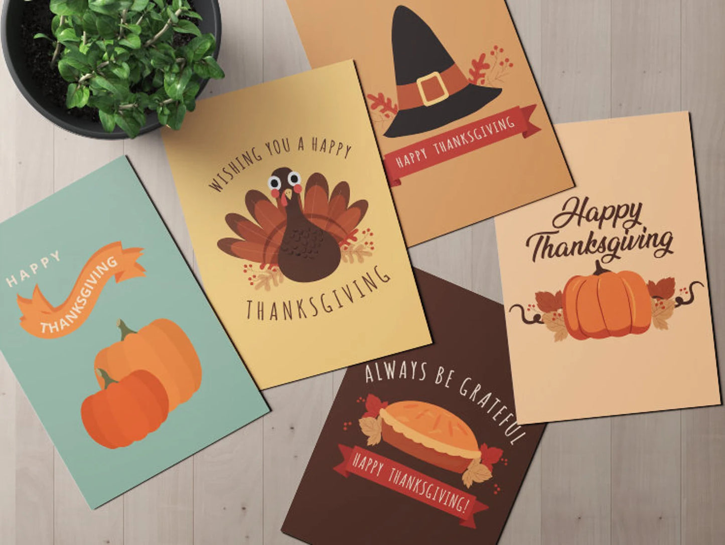 Thanksgiving Postcard Bundle - Pack of 5 or 10