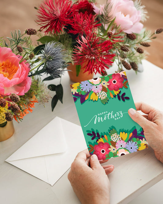 Floral Mothers Day Illustration