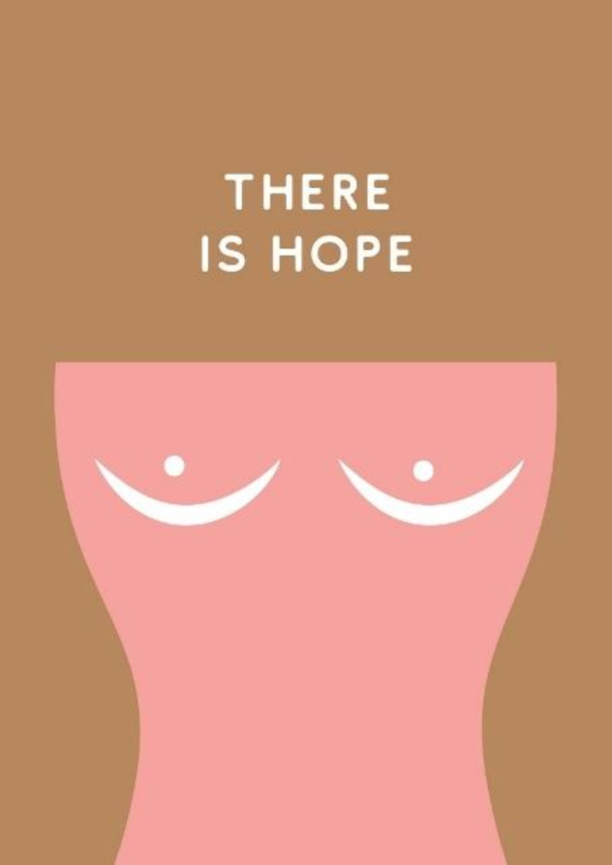 There Is Hope: Cancer Awareness Greeting Card.