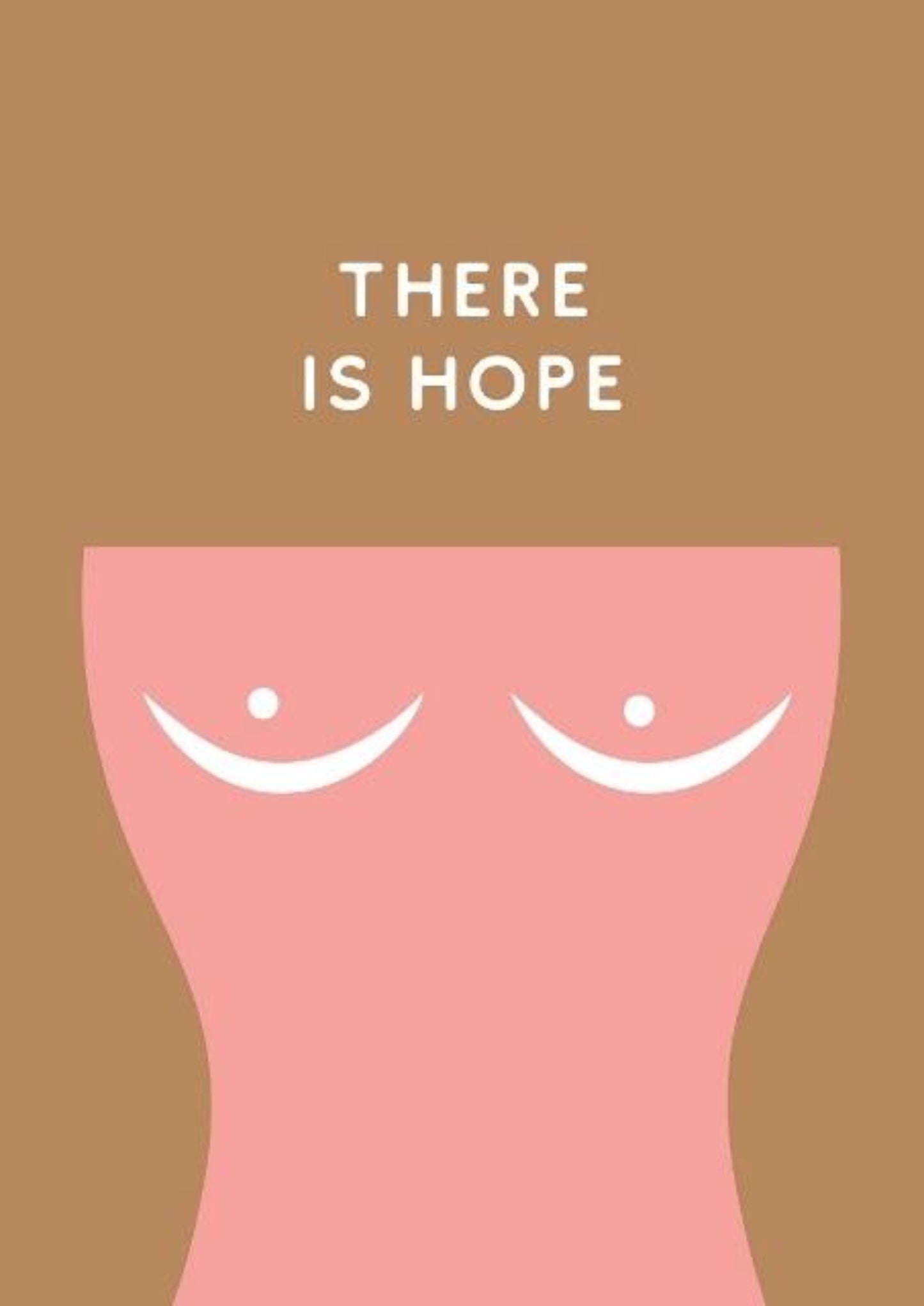 There Is Hope: Cancer Awareness Greeting Card.