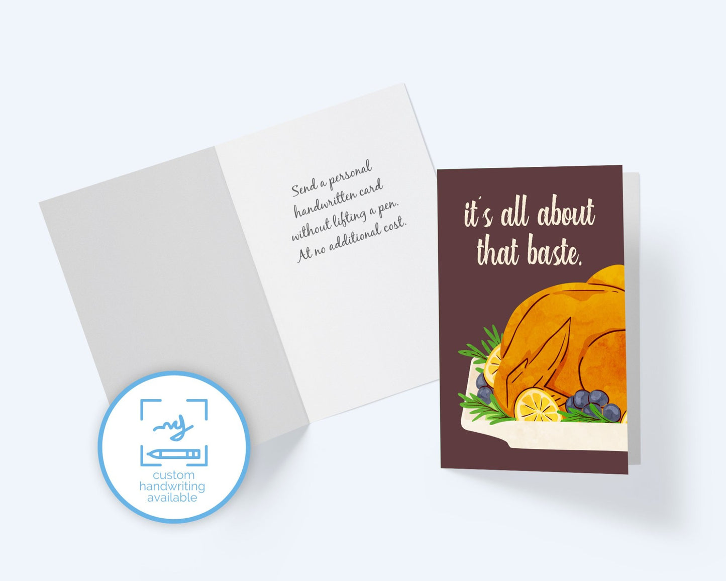 All About That Baste Thanksgiving Greeting Card.