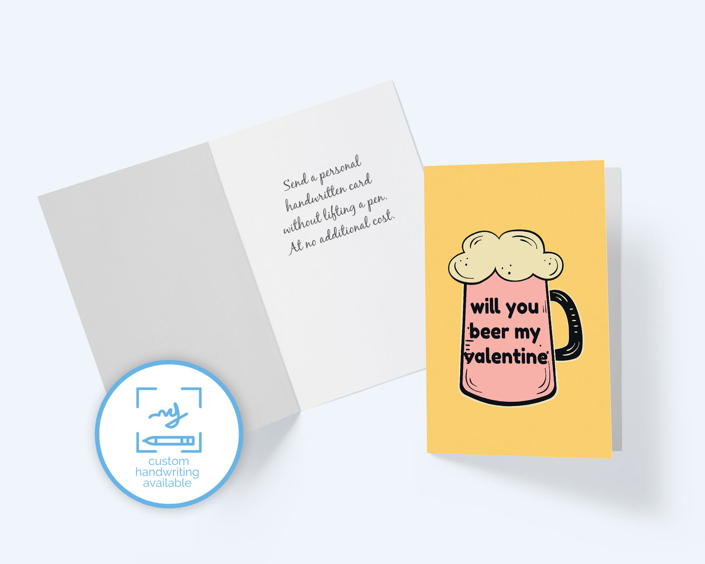 Valentine's Day Cards: Will You Beer My Valentine - Beer Mug Greeting Card